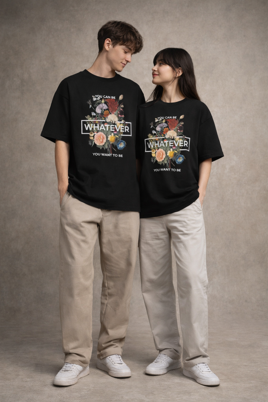 Be Whatever - Black Oversized Unisex T-Shirt