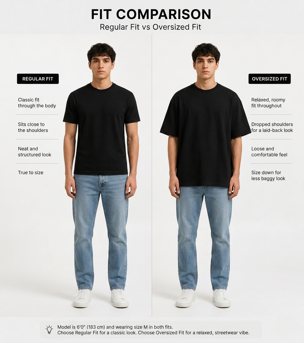 Brook – Bone White Oversized Men's T-Shirt
