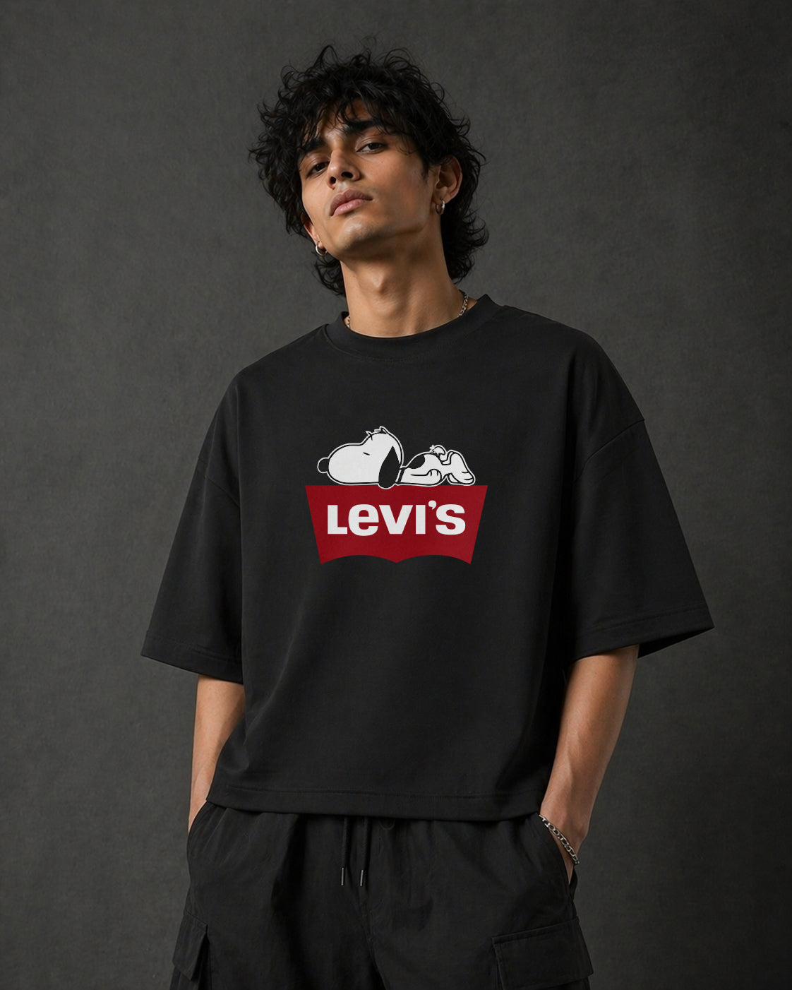 Snoopy Classic - Unisex Oversized Box-Fit T-Shirt