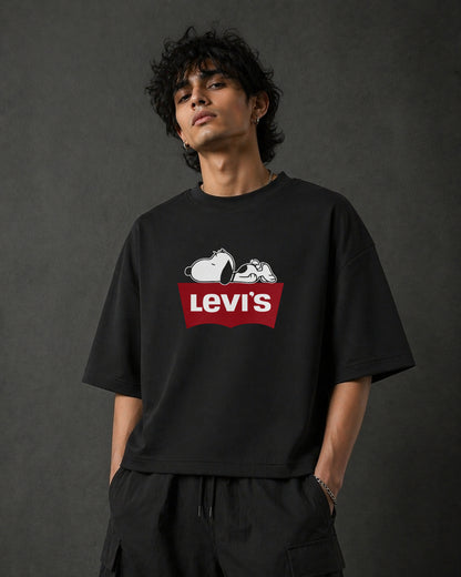Snoopy Classic - Unisex Oversized Box-Fit T-Shirt