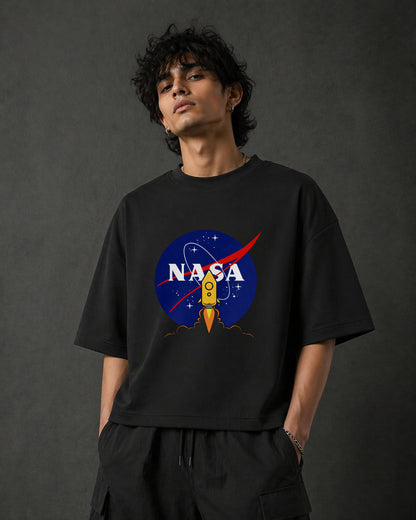 NASA Rocket Launch - Unisex Oversized Box-Fit T-Shirt