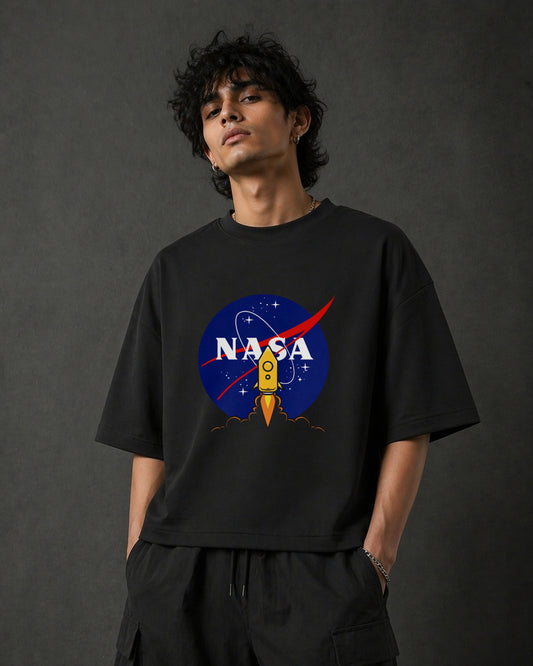NASA Rocket Launch - Unisex Oversized Box-Fit T-Shirt