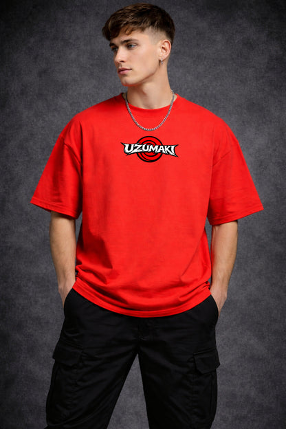 Naruto Shippuden – Crimson Oversized Men's T-Shirt