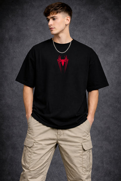 Spider Punk – Midnight Black Oversized Men's  T-Shirt