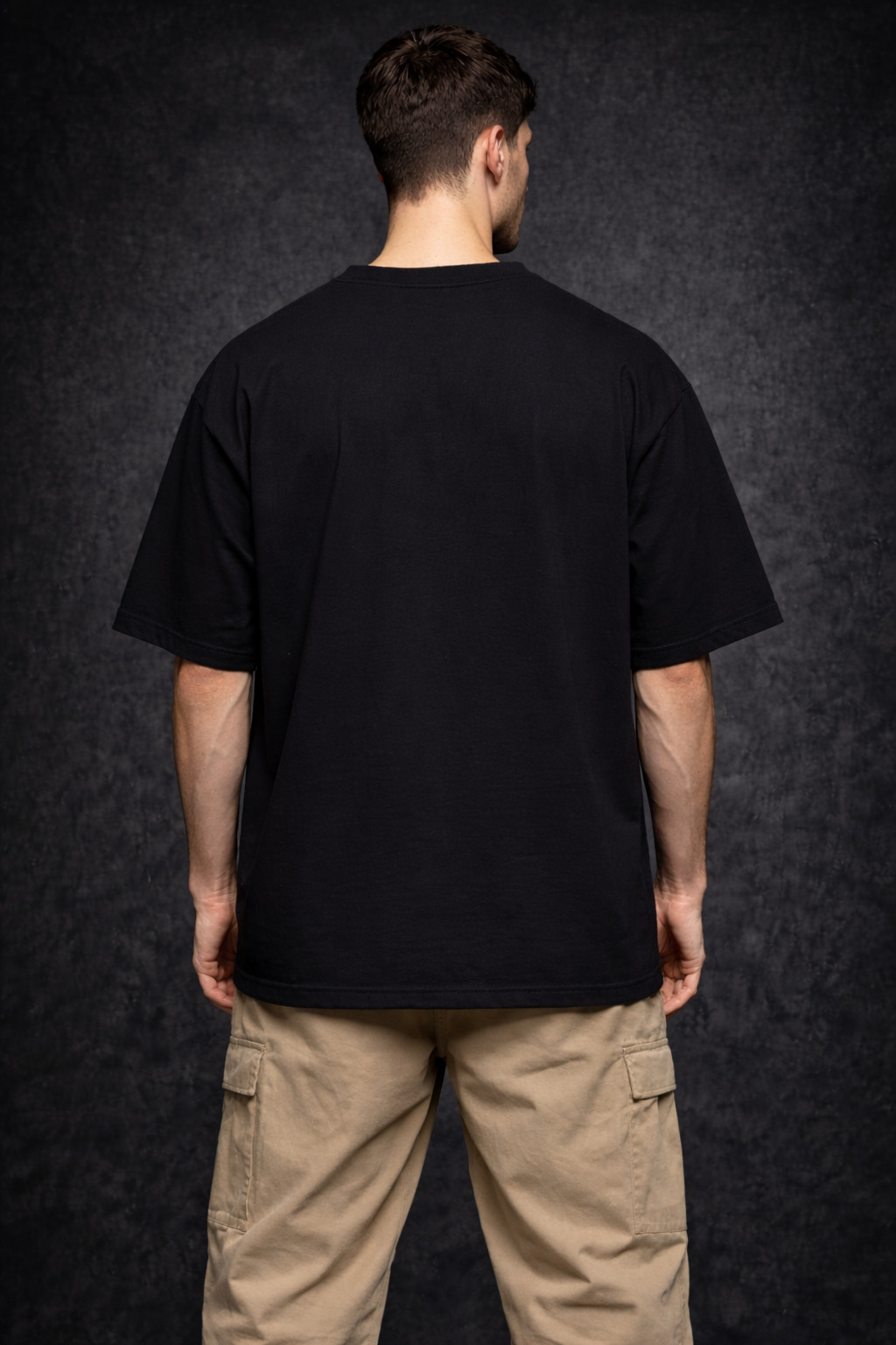 Spider-verse Mask – Black Oversized Men's  T-Shirt