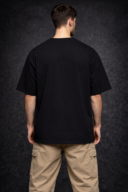 Spider-verse Mask – Black Oversized Men's  T-Shirt